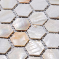 China Wholesale White Pearl Hexagon Mosaic for Wall Deco